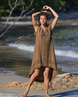 LONG BACK TRIBAL DRESS