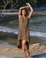 LONG BACK TRIBAL DRESS