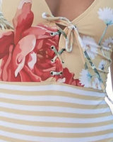 BOHEMIAN SWIMSUIT - ORANGE/YELLOW