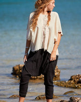 LINEN HAREM PANTS