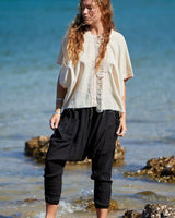 LINEN HAREM PANTS