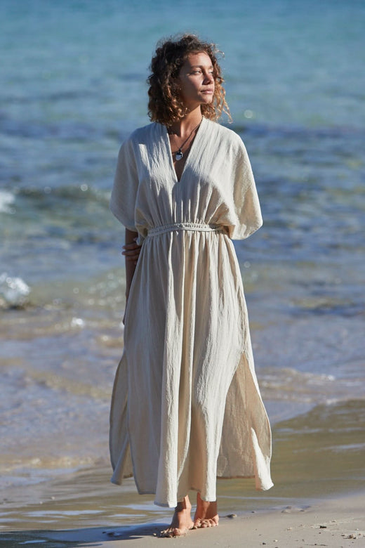TRADITIONAL LINEN DRESS – ARYA Clothing