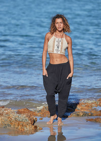 LINEN HAREM PANTS