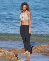 LINEN HAREM PANTS