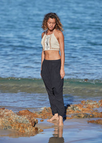 LINEN HAREM PANTS