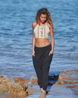 LINEN HAREM PANTS
