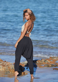 LINEN HAREM PANTS