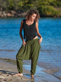 LINEN HAREM PANTS