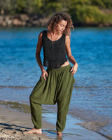 LINEN HAREM PANTS