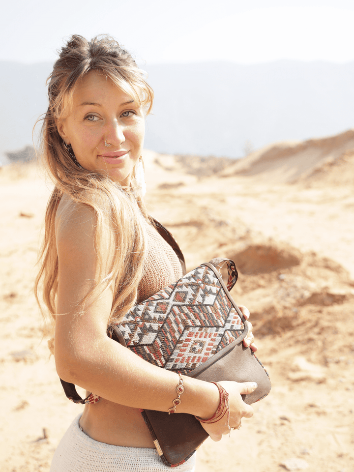AMARA EMBROIDERED LEATHER BAG
