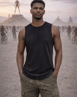 AELIX BAMBOO TANK TOP - BLACK