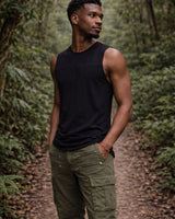 AELIX BAMBOO TANK TOP - BLACK