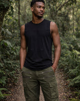 AELIX BAMBOO TANK TOP - BLACK