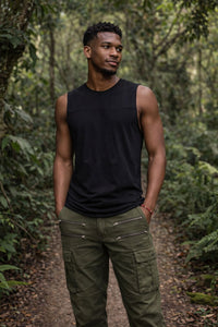 DÉBARDEUR AELIX BAMBOO - NOIR