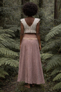 NEPALI COTTON SKIRT - MAUVE