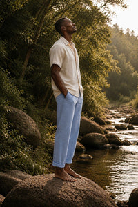 PANTALON MARIAL - HOMME - BLEU