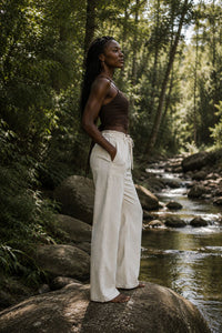PANTALON MARIAL - CRÈME