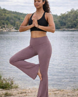 BAMBOO YOGA PANTS - MAUVE