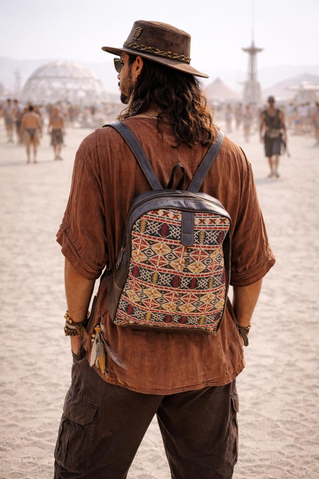 NOMAD EMBROIDERED BACKPACK - MAN