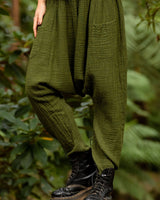 LINEN HAREM PANTS