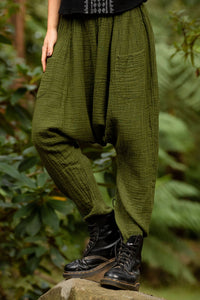 LINEN HAREM PANTS