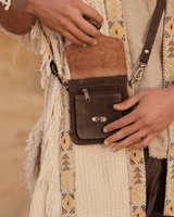 VINTAGE HIP BAG - MAN - DARK BROWN