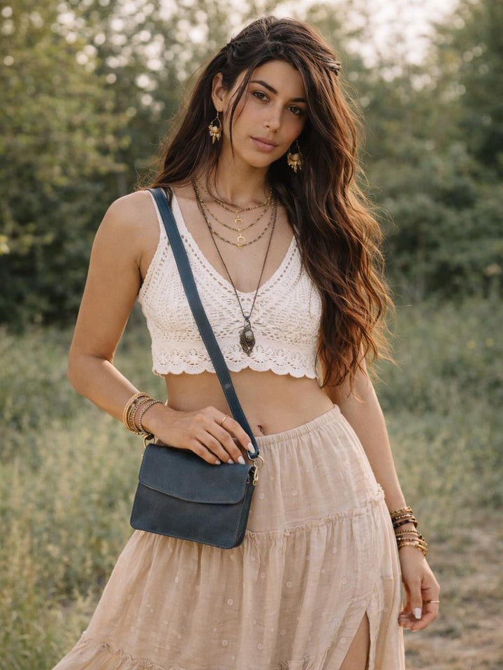OCEANA LEATHER CROSS BODY BAG