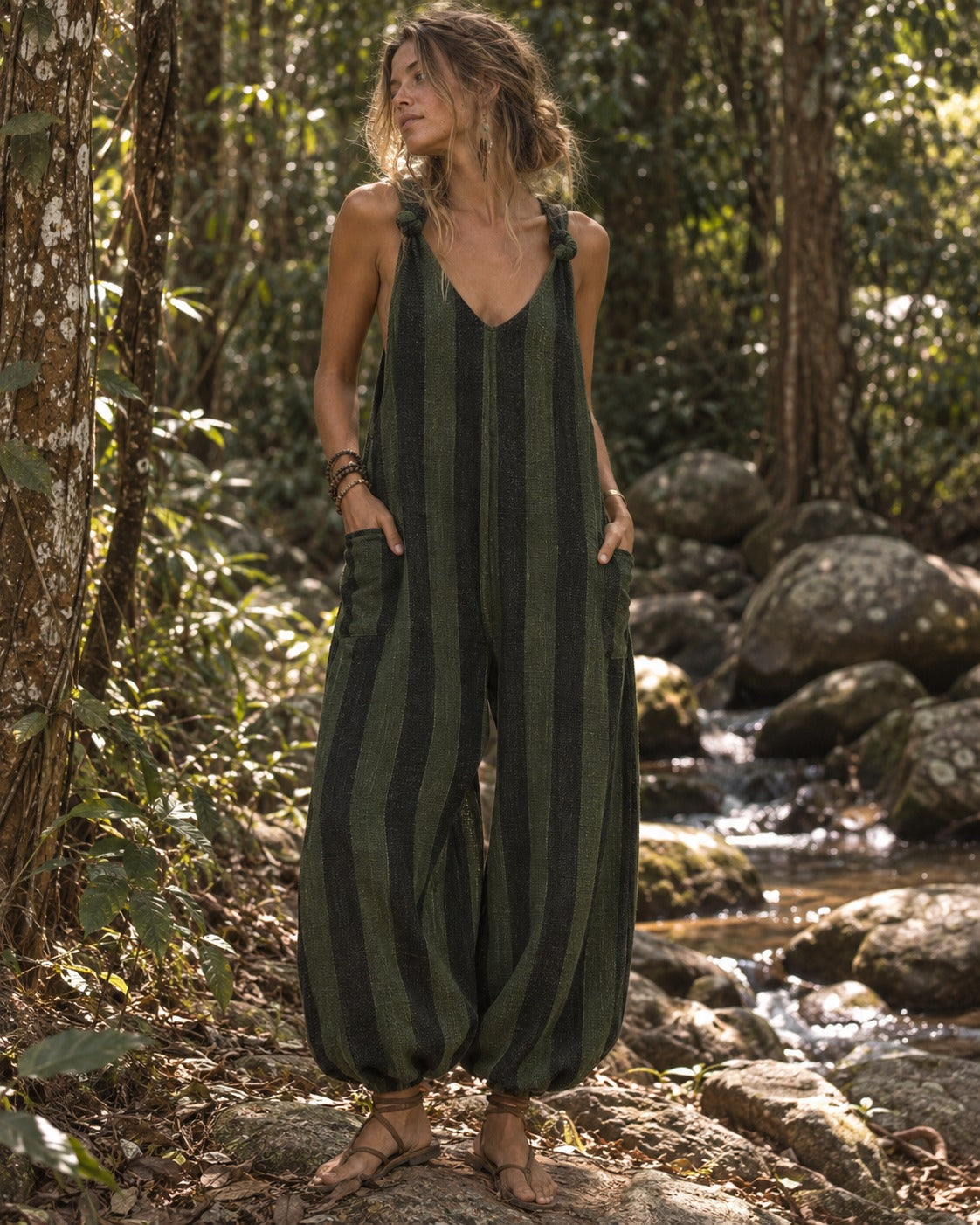 EVERA OVERALLS - GREEN