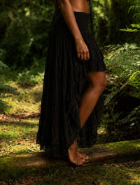 JUPE LONGUE TRIBAL CRAFT - NOIRE