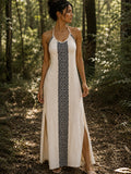HAND-EMBROIDERED TRIBAL DRESS - NATURAL