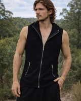 NEO HOODED VEST - BLACK