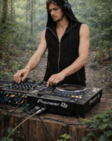 NEO HOODED VEST - BLACK