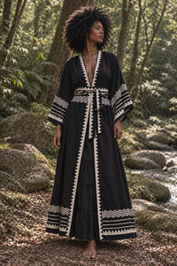 NYRA HAND BLOCK PRINTED KIMONO