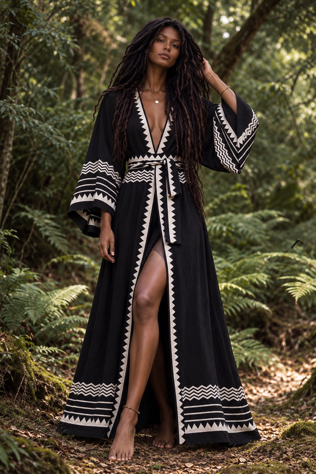 NYRA HAND BLOCK PRINTED KIMONO