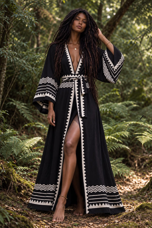 NYRA HAND BLOCK PRINTED KIMONO