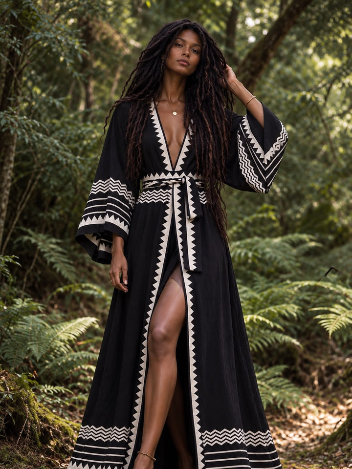NYRA HAND BLOCK PRINTED KIMONO