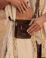 VINTAGE HIP BAG - MAN - DARK BROWN