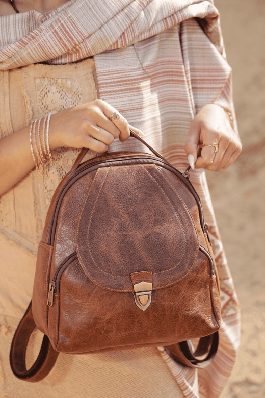 MADELINE GENUINE LEATHER BACKPACK