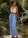 MARIAL PANTS - BLUE