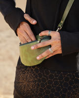 MADELEINE GENUINE LEATHER FANNY PACK - GREEN