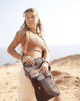 AMARA EMBROIDERED LEATHER BAG