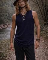 AELIX BAMBOO TANK TOP - NAVY BLUE