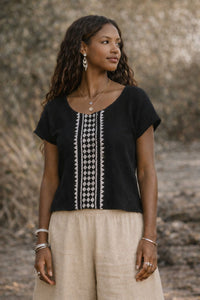 UPRISING TOP - BLACK
