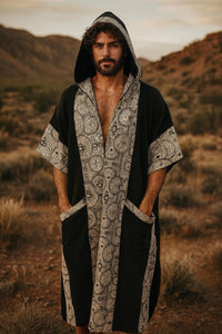 SHIPIBO KIMONO FOR MEN - Black