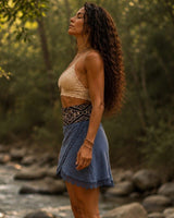 SHAMANIC EARTH SKIRT - DUSK BLUE