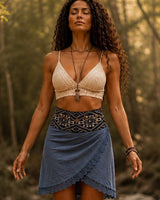 SHAMANIC EARTH SKIRT - DUSK BLUE