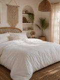 ULTRA SOFT 2200TC COTTON QUILT COVER SET - IVORY