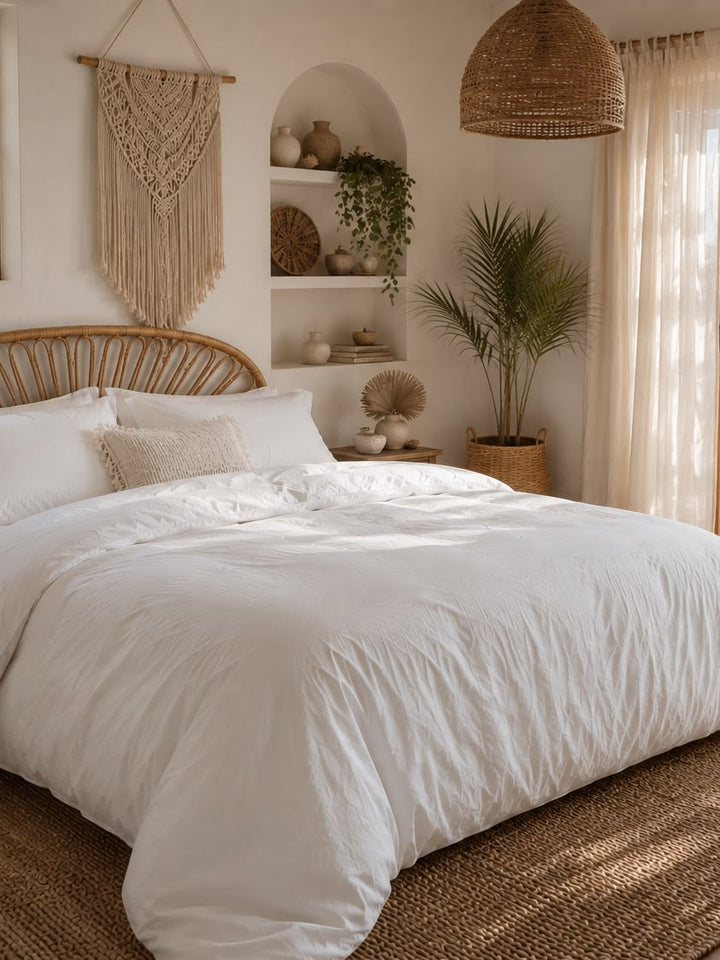 ULTRA SOFT 2200TC COTTON QUILT COVER SET - IVORY