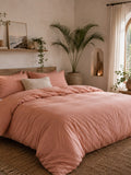 ULTRA SOFT 2200TC COTTON QUILT COVER SET - BLUSH PINK