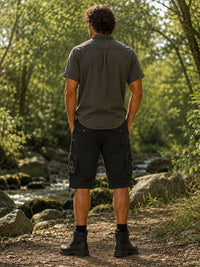 TRADIE SHORTS  - BLACK